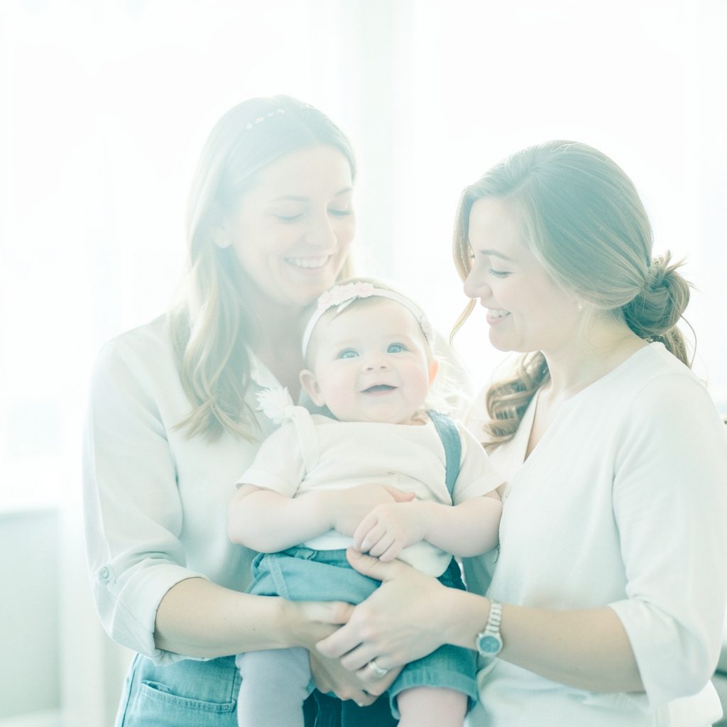 Warm family-oriented soccer scene with bright natural light and green field tones