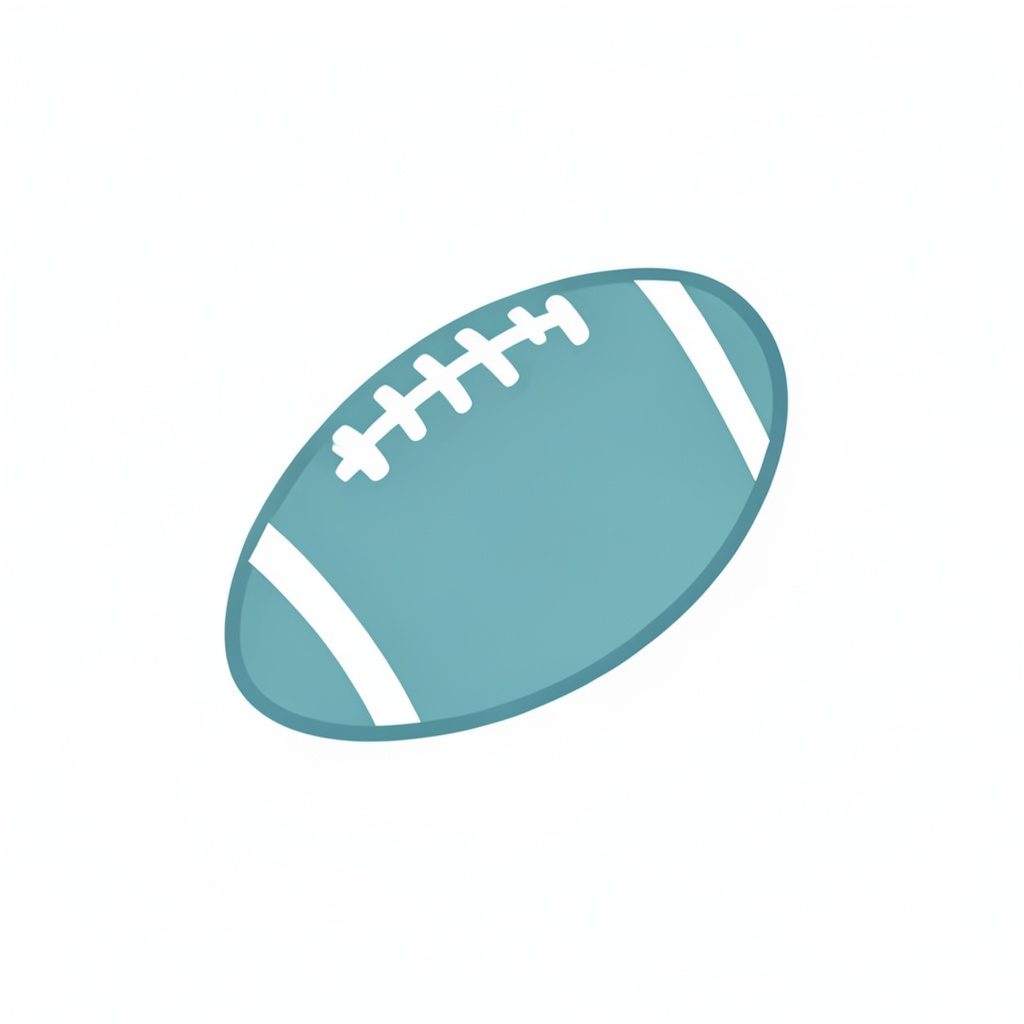 Minimalist soccer ball icon silhouette against a soft gradient background, warm tones
